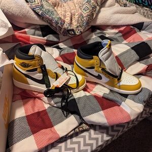 Jordan High-Top Sneakers - Yellow and Black